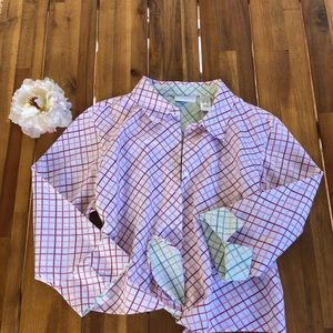 Liz Claiborne blouse XL tie front shirt.